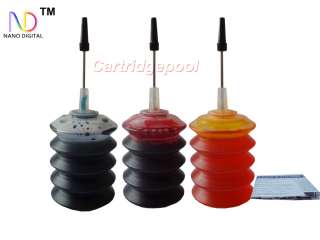 Refill ink kit for HP 61 Tri color ink cartridge 3x30ml  
