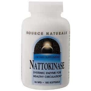  Source Naturals   Nattokinase, 36mg, 180 softgels Health 