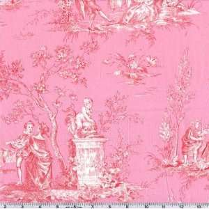   Mod Girls Eliza Toile Pink Fabric By The Yard: Arts, Crafts & Sewing