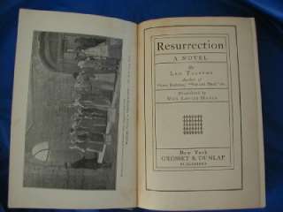 TOLSTOYS RESURRECTION / TRANSLATED BY LOUISE MAUDE  