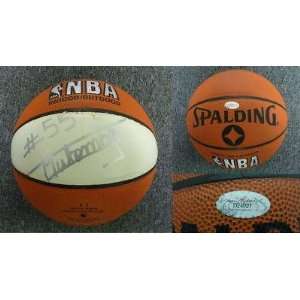  Autographed Dikembe Mutombo Basketball   Rockets JSA COA 