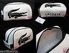 lacoste retro street wash toiletries bag nwt white location united