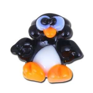  14mm Penguin Handmade Lampwork Beads Arts, Crafts 
