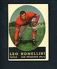 1958 Topps # 89 Leo Nomellini San Francis