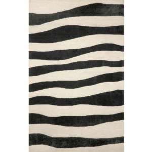  Spello Wavey Stripe Rug Black 8W x 8D (Black) (0.125H x 