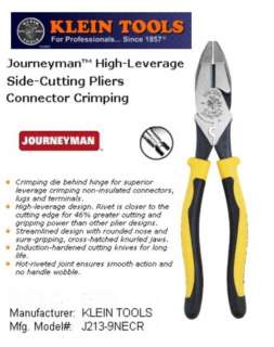  J213 9NECR Linemans High Leverage Side Cutting Pliers / Crimping