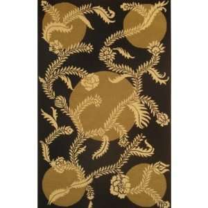  Meva Rugs DA04 BLK Dahlia Black Contemporary Rug Size 5 