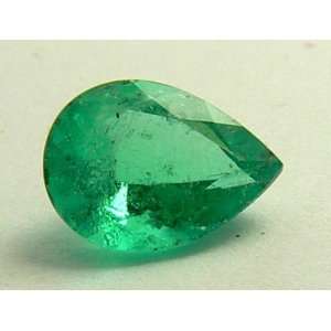  1.15 Cts Bright Natural Colombian Emerald Pear: Everything 