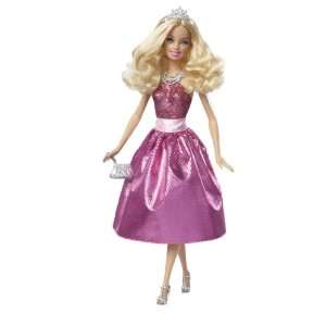  Barbie Princess Doll   Dark Pink Dress: Toys & Games