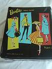 VINTAGE Barbie PONYTAIL 1961 Doll Train Case Black Vinyl Zippered