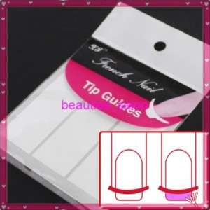 French Manicure Tip Guide Strip Nail Art Form Sticker  