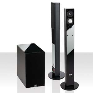   Bipolar Stereo towers with Ultra Compact Subwoofer Electronics