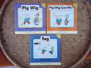 Small Hooked on Phonics Books Barney Saltzberg Pig Wig Tag and Pig 