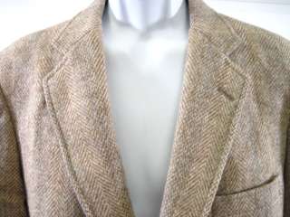 BARRISTER Mens Tan Wool Harris Tweed Blazer  