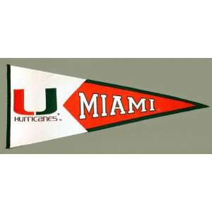  Miami Hurricanes Classic Logo Pennant