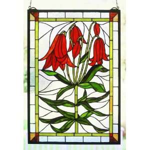  Trumpet Lily Stained Glass Panel: Home Improvement