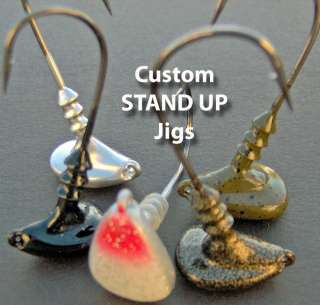 Custom Stand Up Jigs ~ 1/4, 3/8, 1/2 oz ~ Qty; 4 per pack  