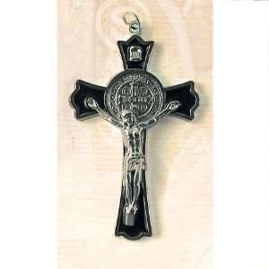   Saint Benedict Crucifix   3 Height   Byzantine Style Cross: Jewelry