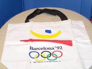  92 Summer Olympics   Vintage 1992 Olympic Games   Cloth Tote Bag NEW