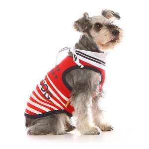  Navy Sailor Style Dog Clothes with Neckerchief (Red/5 
