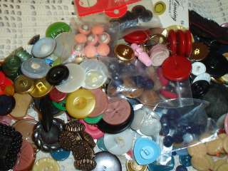 SIX POUNDS GOOD ONES CRAFT & SEWING BUTTONS LOT VINTAGE & MODERN 1 DAY 