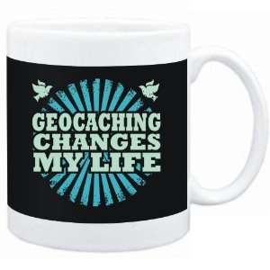  Mug Black  Geocaching changes my life  Hobbies Sports 