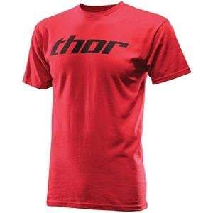  Thor Motocross Race Fan T Shirt   X Large/Red: Automotive
