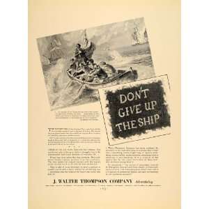  1936 Ad J Walter Thompson Advertising Illustration 