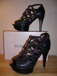 BCBG GIADA black platform sandal  