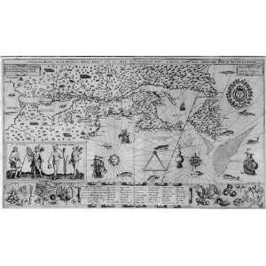  Carte Geogrpahique de la Nouvelle France,loose map,1613 