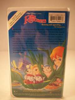 This is a Walt Disney The Rescuers VHS Tape. The clamshell case and 