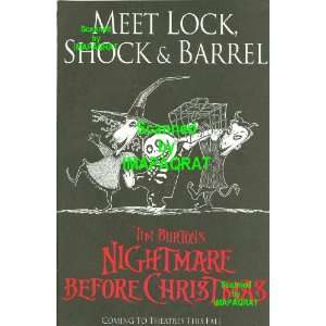 The Nightmare Before Christmas, 1993, Movie Print Ad Meet Lock, Shock 