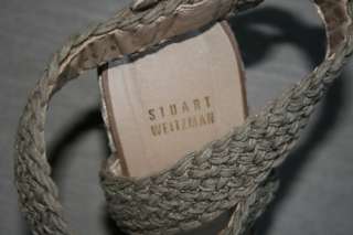   Weitzman Alex Swamp Espadrille Crochet Wedge Sandal Size 11 MSRP $365