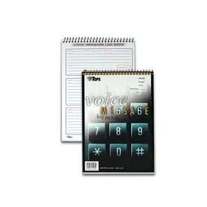 Tops Business Forms : Spiral Voice Message Log, 6x9, 50 
