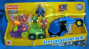 FISHER PRICE IMAGINEXT DC SUPER FRIENDS SET WITH DVD GREEN LANTERN 