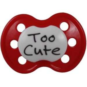  Lots to Say Baby Pacifier  Too Cute Red Toys & Games