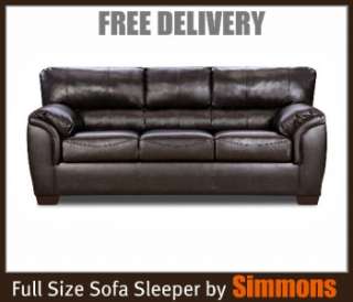 Bonded Leather Sleeper Sofa by Simmons ~ FREE Delivery  