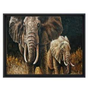  Studio Arts ANI 033 M1 Hand Painted Elephants 20x28 Inch 