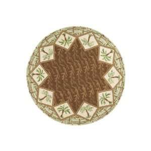  Antigua Rug 4 Round Brown