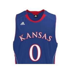  Kansas Jayhawks NCAA Replica BB Jersey Adidas: Sports 