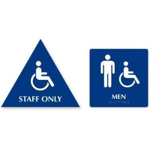  Accessible Pictogram & Men Pictogram BrightSigns Kit Sign 