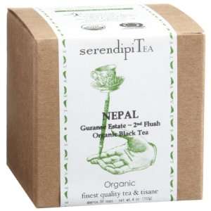 SerendipiTea Nepal, Guranse Estate, Organic Black Tea, 4 Ounce Box