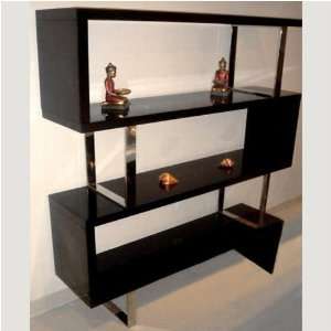  Contemporary Design Black High Gloss Shelves: Home 