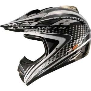  M2R Origin Adult X2.5 Dirt Bike Motorcycle Helmet   Silver 