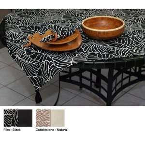   Reversible Square Table Topper Color: Film / Black, Size: 43 x 43