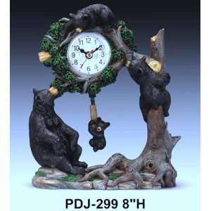   Swing Clock Approx 8 High   Resin  Whimscial