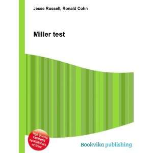  Miller test Ronald Cohn Jesse Russell Books