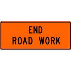  48 x 24 End Road/Utility Work Roll Up Sign: Everything 