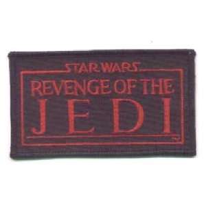   Revenge of the Jedi Movie Name Logo Patch black red 