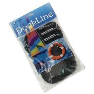 DOCKLINE Black Twisted Nylon 5/8 x 25 